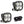 Squadron PRO Black LED Auxiliary Light Pod Pair - Baja Designs