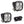 Squadron PRO Black LED Auxiliary Light Pod Pair - Baja Designs