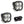 Squadron Sport Black LED Auxiliary Light Pod Pair - Baja Designs
