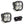 Squadron Sport Black LED Auxiliary Light Pod Pair - Baja Designs