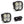 Squadron Sport Black LED Auxiliary Light Pod Pair - Baja Designs