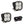 Squadron Sport Black LED Auxiliary Light Pod Pair - Baja Designs