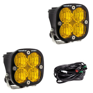 Squadron Sport Black LED Auxiliary Light Pod Pair - Baja Designs