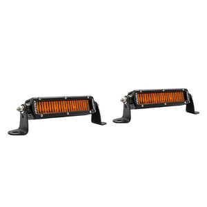 SR-Series SAE 6-Inch Fog Lights with Amber PRO Lens Pair