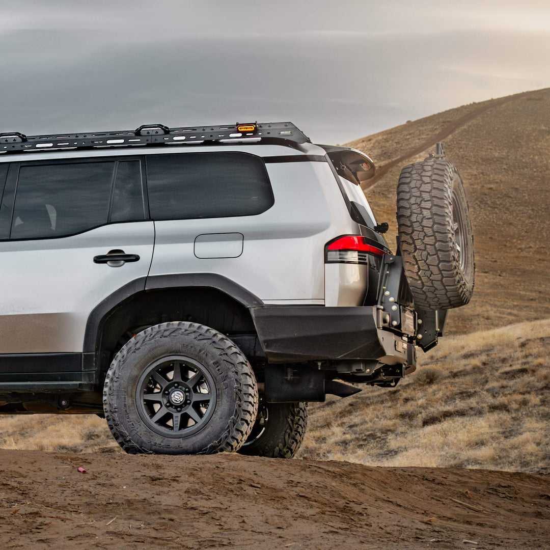 Double Rear Buffer Designs GX550 Dual Swing-out Modular Rear Bumper – Dissent Off-road