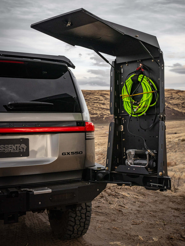 GX550 Rear Bumper with Overland Pro Swing-out by Dissent Off-road