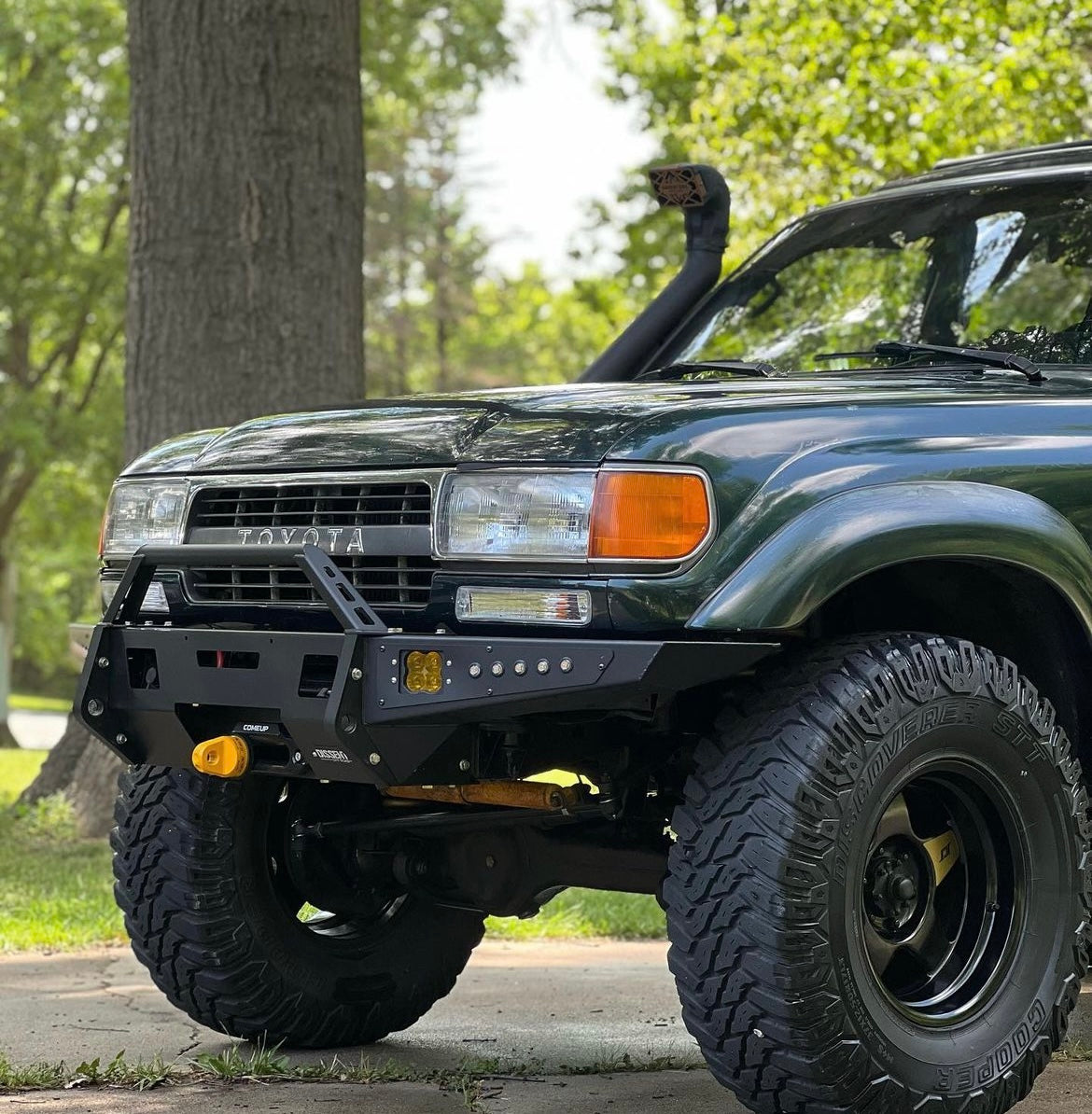 Custom Lc80 80-series Ultra-High Clearance Offroad Winch Front Bumper LC80 FJ80 ...
