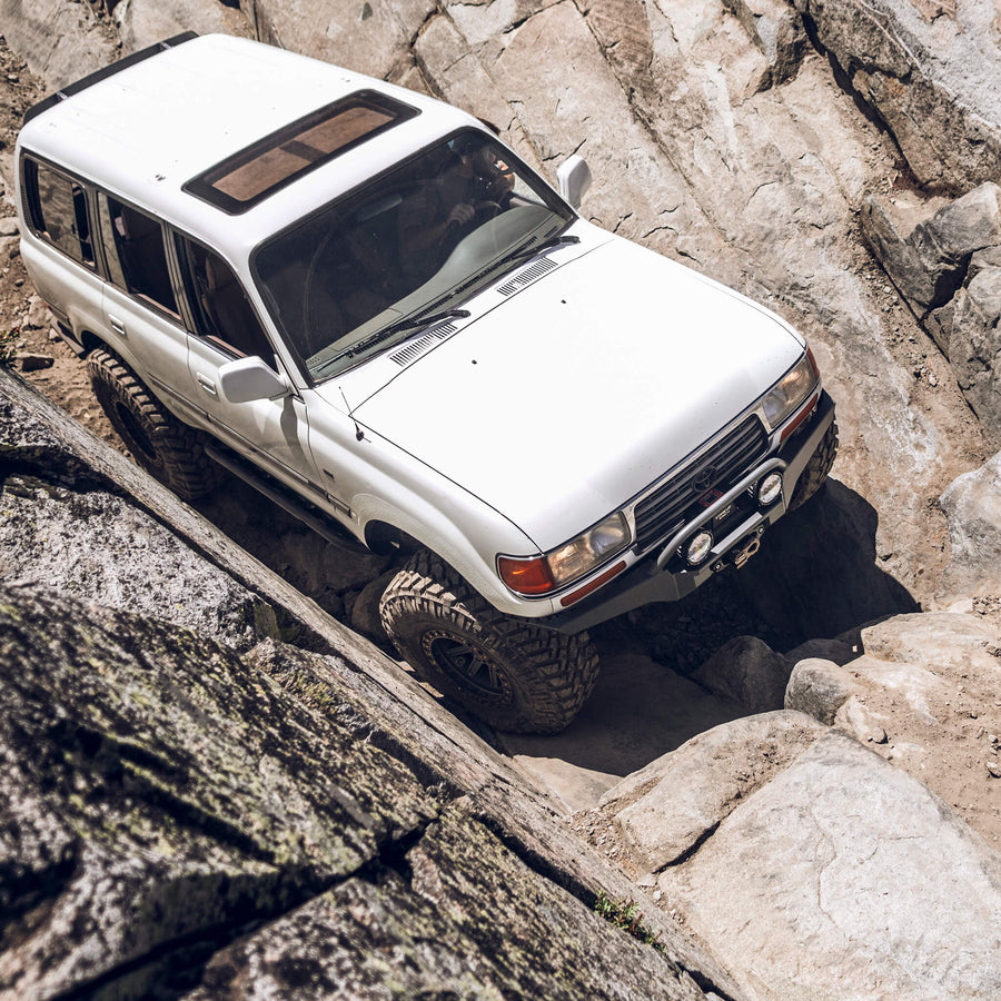 Custom Lc80 80-series Extreme Clearance Offroad Winch Front Bumper LC80 FJ80 ...