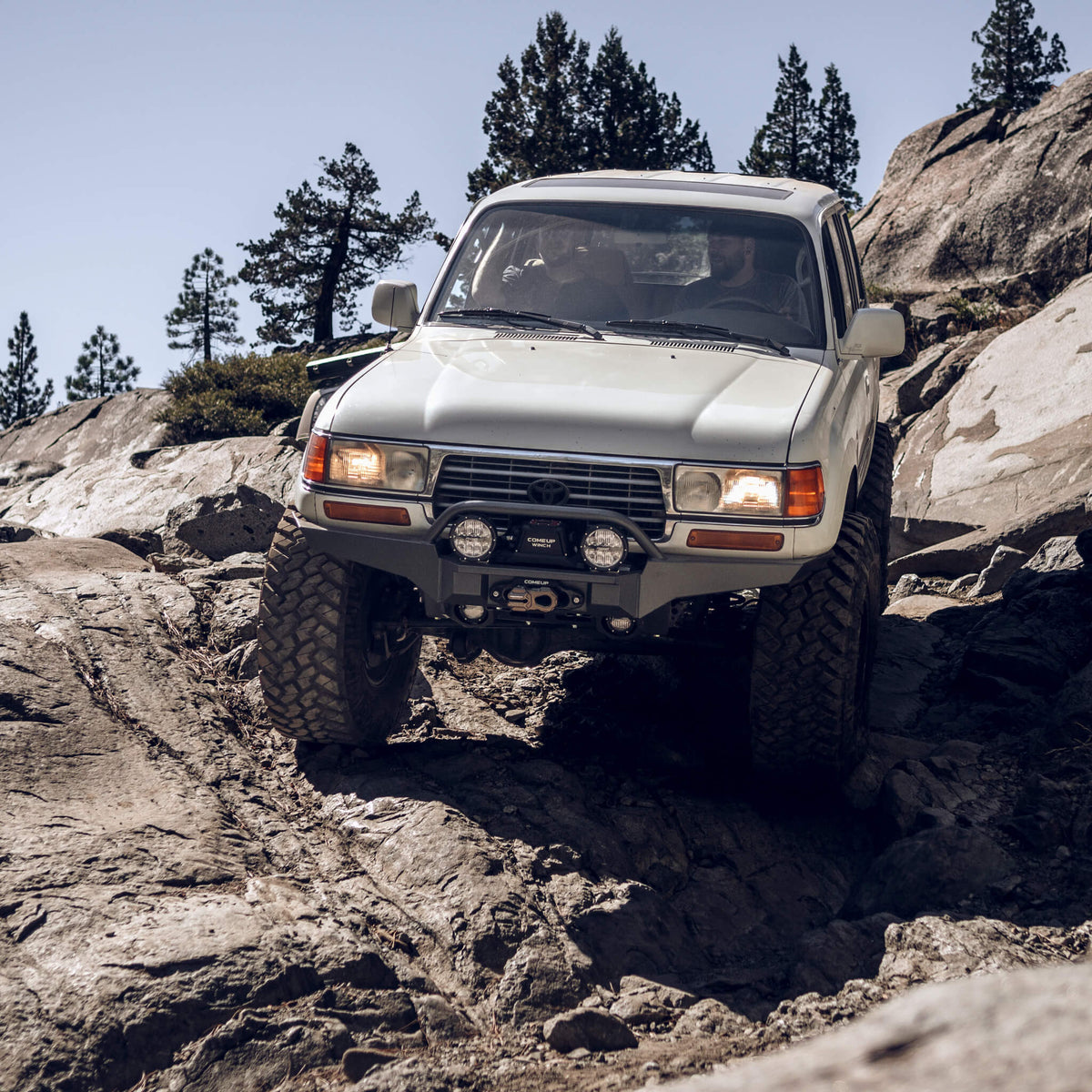 Custom Lc80 80-series Extreme Clearance Offroad Winch Front Bumper LC80 FJ80 ...