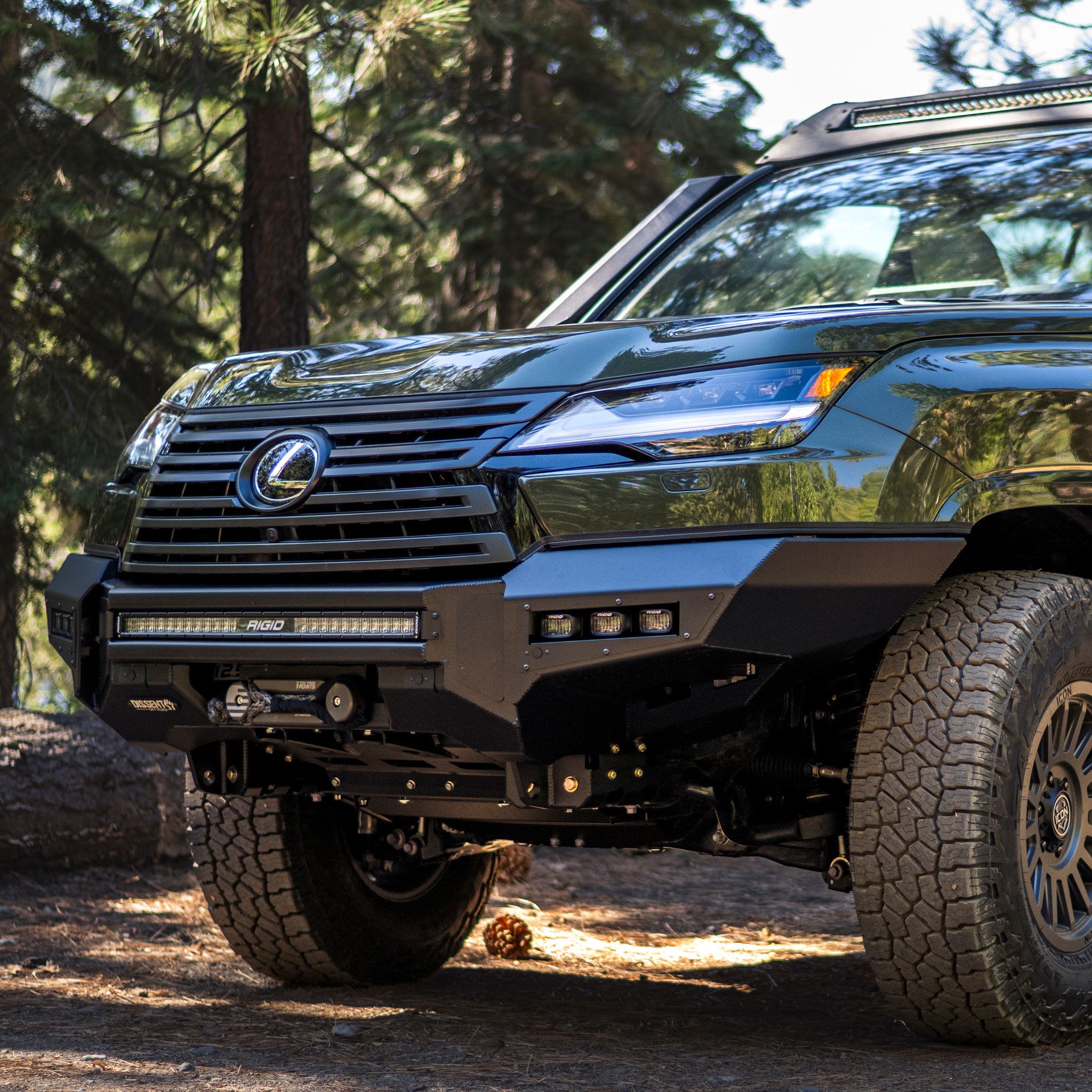 Lexus LX600 LX700h High Clearance Front Winch Bumper – Dissent
