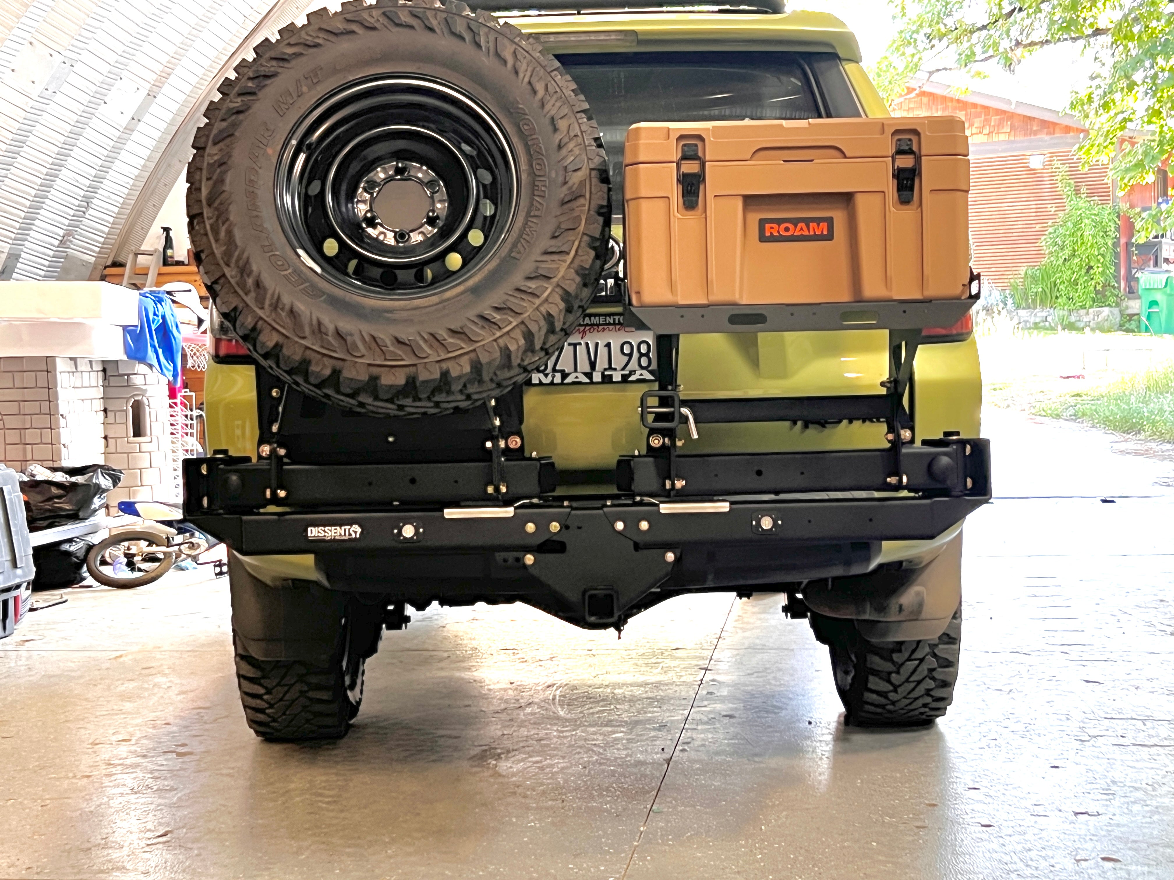 Rack Hitch Mounted Spare Tire Carrier Swing Away Rack Swing Away