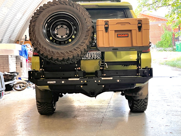 Modular Hitch Mounted Tire/Accessory Carrier (Dual Swing)