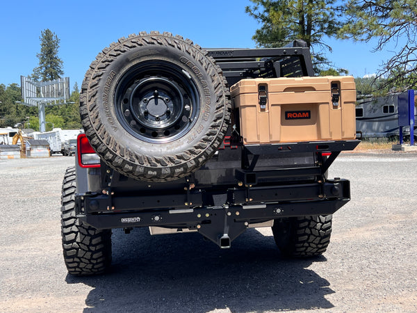 Modular Hitch Mounted Tire/Accessory Carrier (Dual Swing)