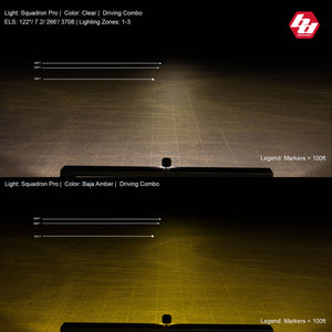 Squadron Pro Black Flush Mount LED Light Pods (Pair) - Baja Designs