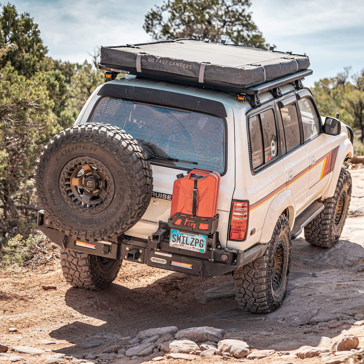 Fj80 Rear 80-series Modular Off-road Rear Bumper, Supports Dual Swing-outs FJ80 ...