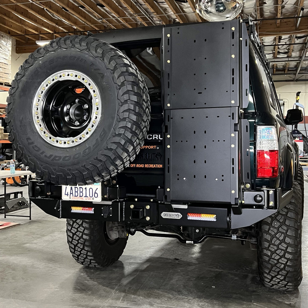 Fj80 Rear 80-series Modular Off-road Rear Bumper, Supports Dual Swing-outs FJ80 ...