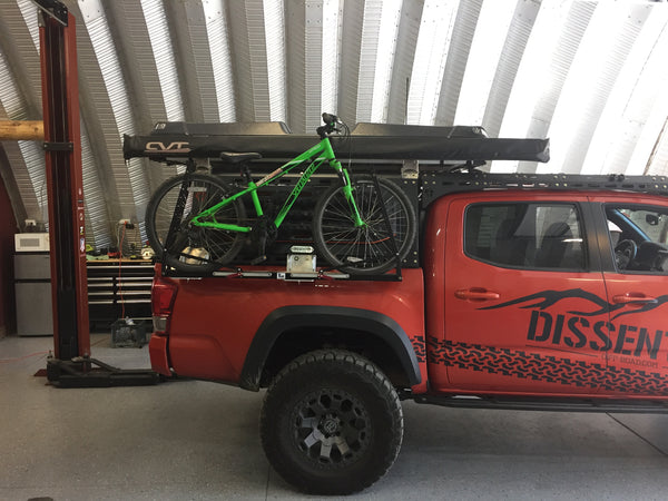 Bike mounts for Dissent Tacoma Bed Rack